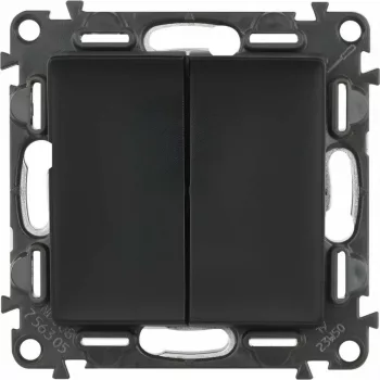  LEGRAND-756305 Valena Life csillárkapcsoló mechanizmus burkolattal, 10 AX, fekete