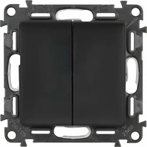 LEGRAND-756305 Valena Life csillárkapcsoló mechanizmus burkolattal, 10 AX, fekete
