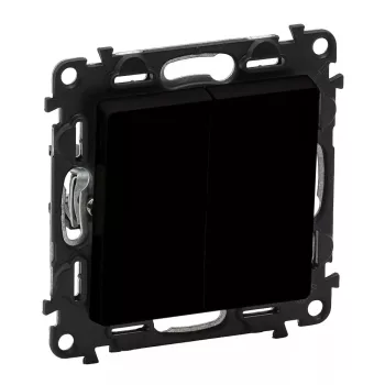   LEGRAND-756311 Valena Life váltóérintkezős nyomó mechanizmus burkolattal, fekete
