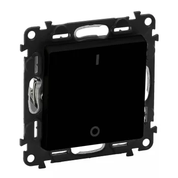   LEGRAND-756322 Valena Life kétpólusú kapcsoló mechanizmus burkolattal, 10 AX, fekete