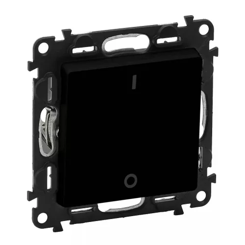 LEGRAND-756322 Valena Life kétpólusú kapcsoló mechanizmus burkolattal, 10 AX, fekete