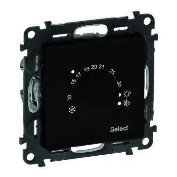   LEGRAND-756333 Valena Life elektronikus szobatermosztát, fekete