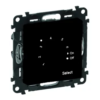   LEGRAND-756334 Valena Life szobatermosztát padlófűtéshez, fekete