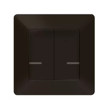   LEGRAND-756387 Valena Life with Netatmo okos vezeték nélküli kettős kapcsoló (elemes távvezérlő), falon kívüli, 1-es kerettel, fekete
