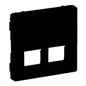   LEGRAND-756422 Valena Life 2xRJ45/RJ11 csatlakozóaljzat burkolat, fekete