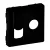 LEGRAND-756832 Valena Life TV csatlakozóaljzat + RJ45 Cat. 6 UTP aljzat burkolat, fekete