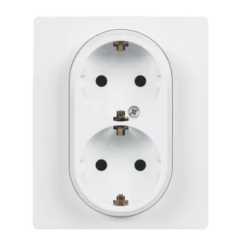   LEGRAND-764544 Niloé 2×2P+F csatlakozóaljzat biztonsági zsaluval (csavaros), fehér