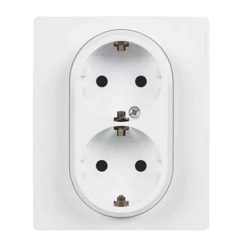 LEGRAND-764544 Niloé 2×2P+F csatlakozóaljzat biztonsági zsaluval (csavaros), fehér