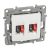 LEGRAND-764581 Niloé kettős hangszóró-csatlakozóaljzat, fehér