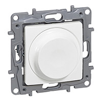 LEGRAND-764588 Niloé forgatógombos fényerőszabályzó 5 - 300 W (izzó, halogén), 2-vezetékes, fehér