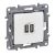 LEGRAND-764594 Niloé kettős USB-A+A töltőaljzat - 3 A - 15 W, fehér