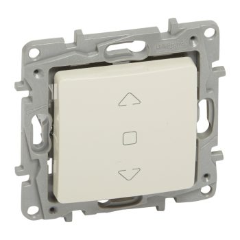   LEGRAND-764611 Niloé redőnykapcsoló (3 állású) 6A, mechanikus végállású motor közvetlen vezérléséhez, bézs