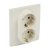 LEGRAND-764634 Niloé 2×2P+F csatlakozóaljzat, (csavaros), bézs
