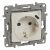 LEGRAND-764635 Niloé 2P+F földelt aljzat, USB C-típusú csatlakozóval, bézs