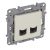 LEGRAND-764674 Niloé 2xRJ45 Cat.6 UTP csatlakozóaljzat, bézs