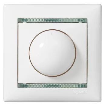   LEGRAND-770061 Valena forgatógombos fényerőszabályzó 40-400W izzó- és halogénlámpához, fehér