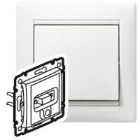 LEGRAND-770082 Valena HD 15 + 3.5 mm Jack aljzat, fehér