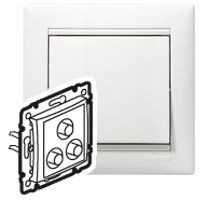 LEGRAND-770084 Valena hármas RCA csatlakozóaljzat, fehér