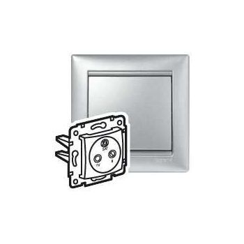   LEGRAND-770136 Valena TV-RD-SAT aljzat végzáró 10 dB, alumínium