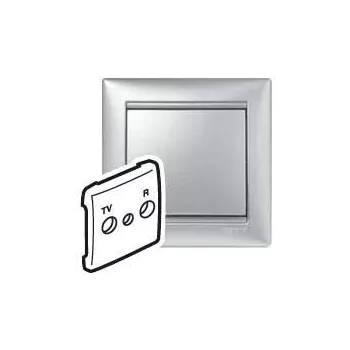 LEGRAND-770142 Valena TV-RD burkolat alumínium