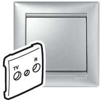 LEGRAND-770142 Valena TV-RD burkolat alumínium