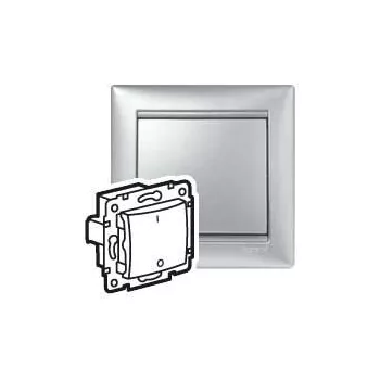 LEGRAND-770204 Valena kétpólusú kapcsoló 16A, alumínium