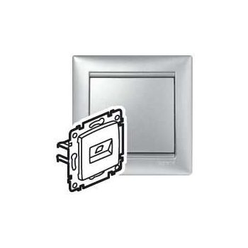   LEGRAND-770247 Valena 2xRJ45 LCS2 Cat6 UTP aljzat körömmel alumínium