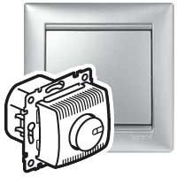 LEGRAND-770260 Valena forgatógombos fényerőszabályzó 100-1000W (izzó- és halogén), alumínium