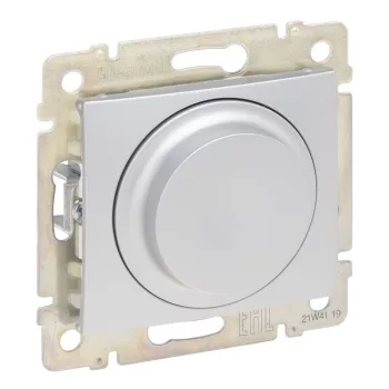  LEGRAND-770263 Valena forgatógombos fényerőszabályzó  alumínium 2 vezetékes, 300W, LED-hez is