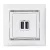 LEGRAND-770470 Valena 2xUSB töltő aljzat, 1500 mA, fehér 