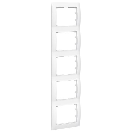 LEGRAND-771009 Galea Life keret 5-ös függőleges, fehér