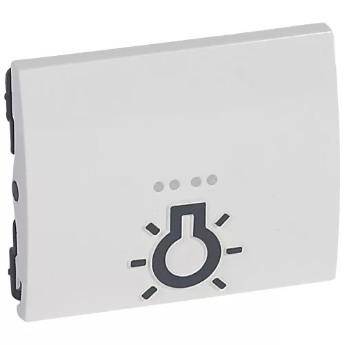 LEGRAND Galea Life billentyű domború lámpajellel, fehér