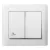 LEGRAND Galea Life csillárkapcsoló IP44, fehér