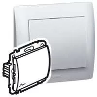 LEGRAND Galea Life egypólusú nyomó IP44, fehér