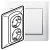 LEGRAND-771030 Galea Life 2x2P+F aljzat, csavaros, fehér