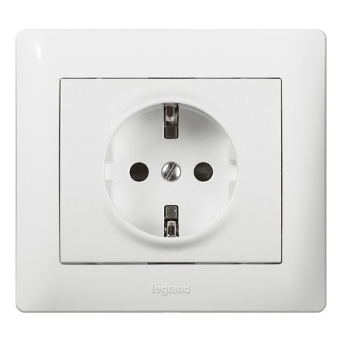 LEGRAND-771062 Galea Life 2P+F aljzat, rugós, fehér