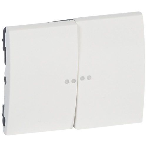 LEGRAND-771079 Galea Life kettős billentyű 2 fényjelzős, fehér