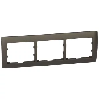 LEGRAND-771203 Galea Life keret 3-as vízszintes, mélybronz