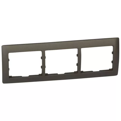 LEGRAND-771203 Galea Life keret 3-as vízszintes, mélybronz