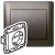 LEGRAND-771263 Galea Life 2P+F aljzat biztonsági zsaluval, rugós, mélybronz