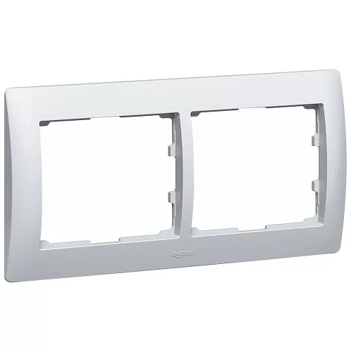 LEGRAND-771302 Galea Life keret 2-es vízszintes, alumínium