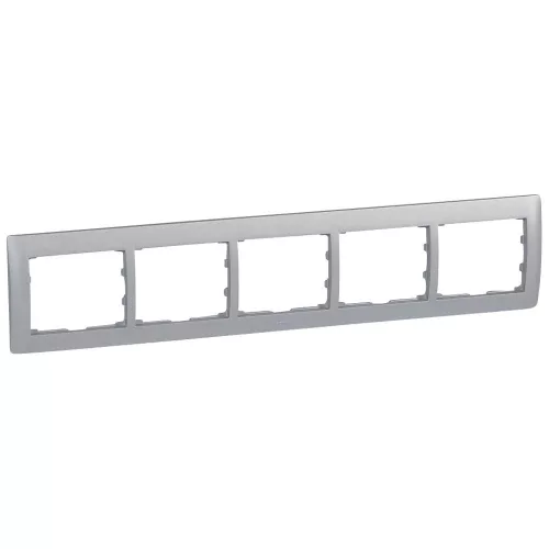 LEGRAND Galea Life keret 5-ös vízszintes, alumínium