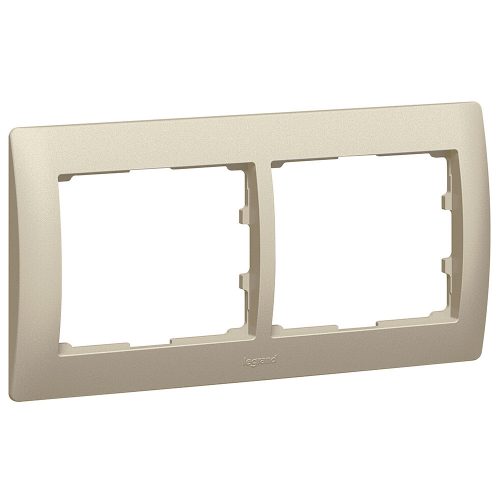LEGRAND-771402 Galea Life keret 2-es vízszintes, titánium