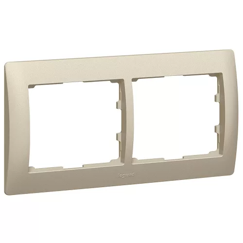 LEGRAND-771402 Galea Life keret 2-es vízszintes, titánium