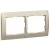 LEGRAND-771402 Galea Life keret 2-es vízszintes, titánium