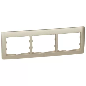 LEGRAND-771403 Galea Life keret 3-as vízszintes, titánium