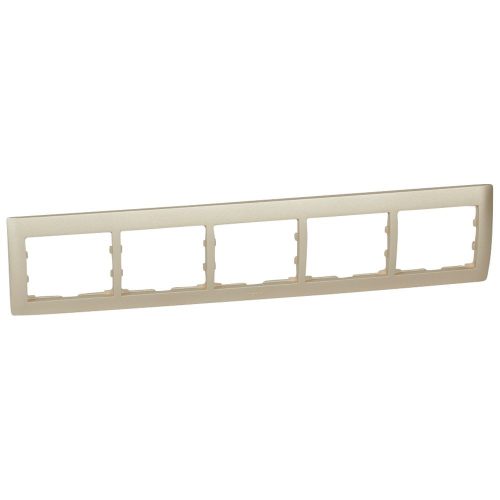 LEGRAND-771405 Galea Life keret 5-ös vízszintes, titánium