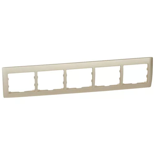 LEGRAND-771405 Galea Life keret 5-ös vízszintes, titánium