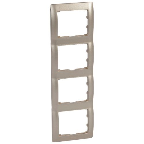 LEGRAND-771408 Galea Life keret 4-es függőleges, titánium