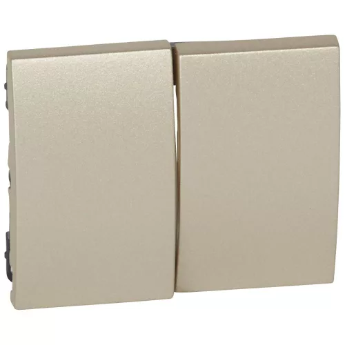 LEGRAND-771412 - Galea Life kettős billentyű titánium